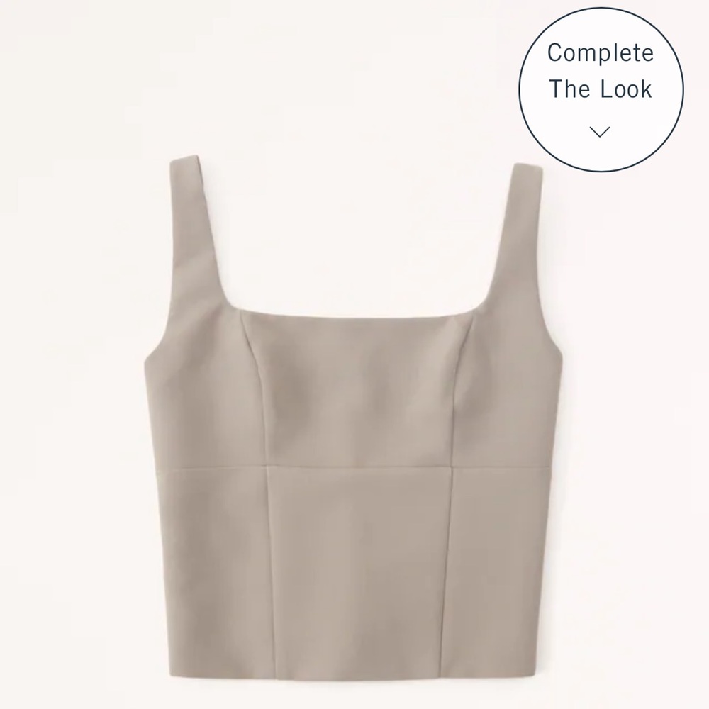 A & F Tailored Squareneck Top - Large